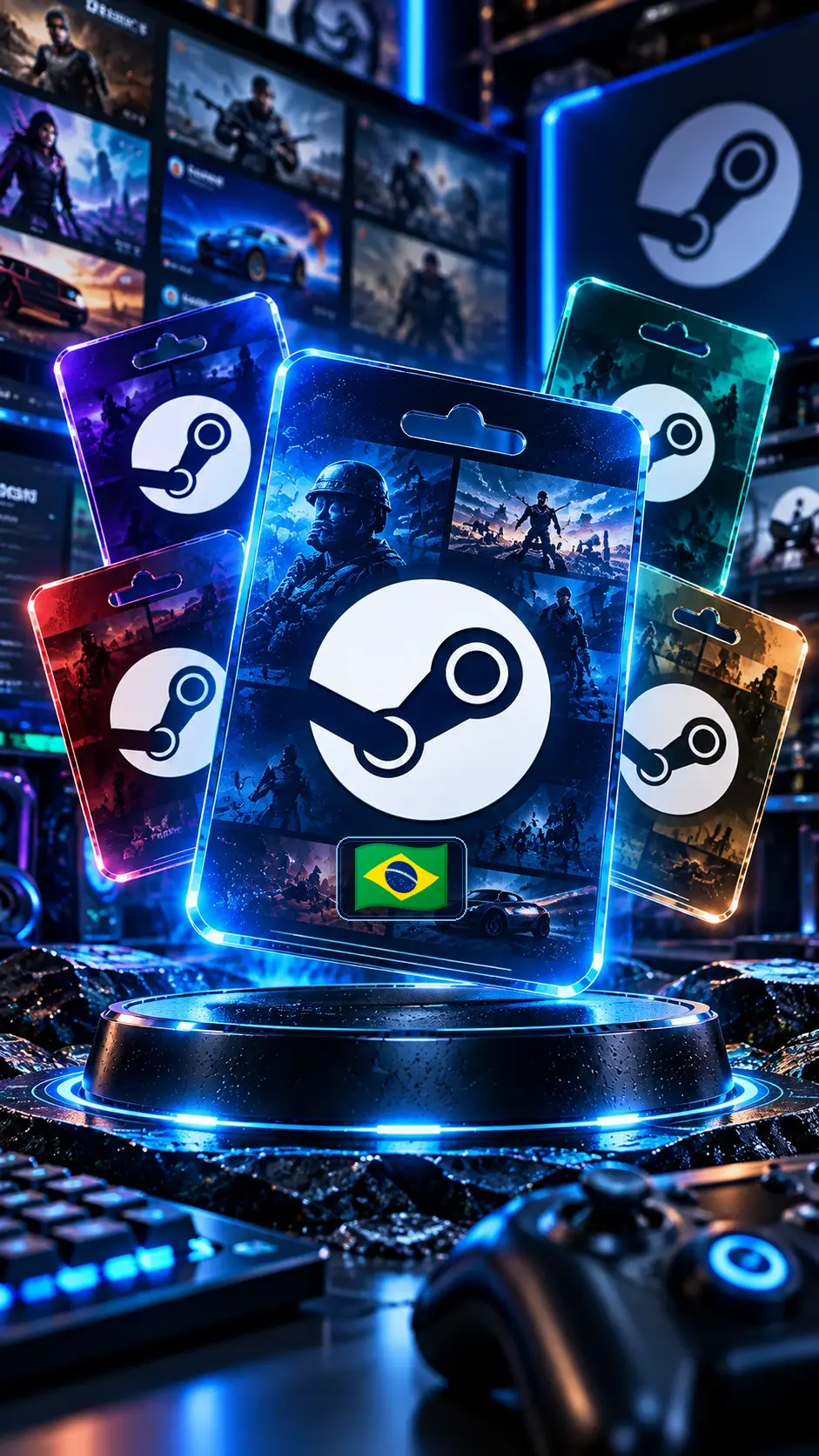 گیفت کارت استیم والت برزیل Steam Wallet - تصویر اصلی محصول