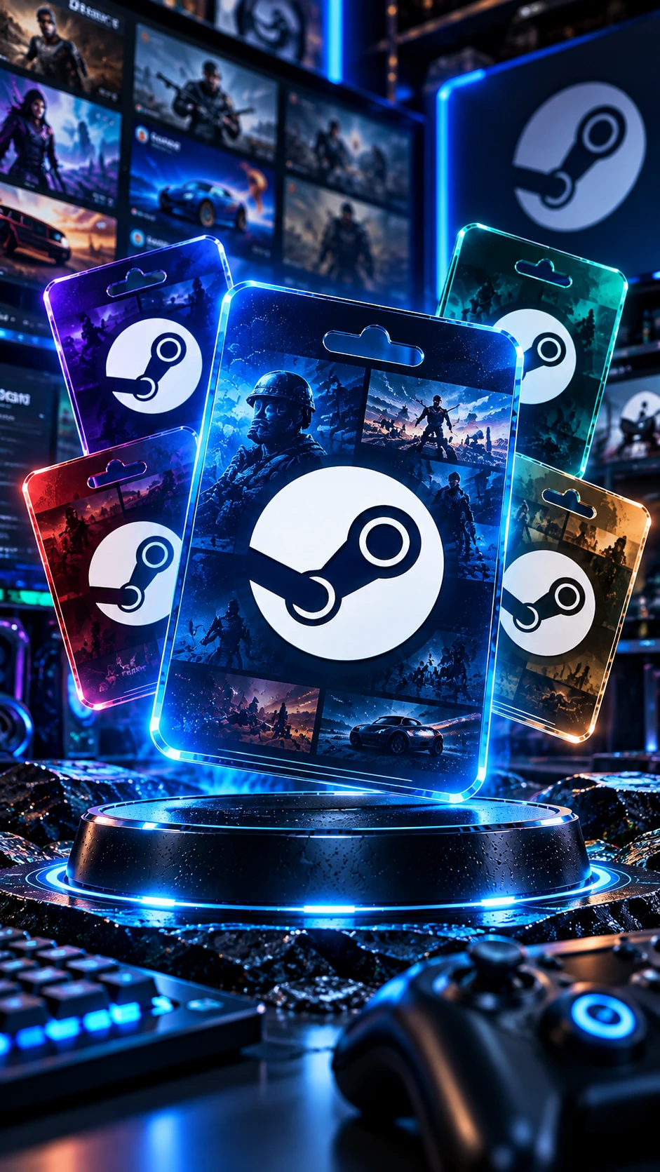 گیفت کارت استیم 100 دلاری | Steam Gift Card - تصویر اصلی محصول