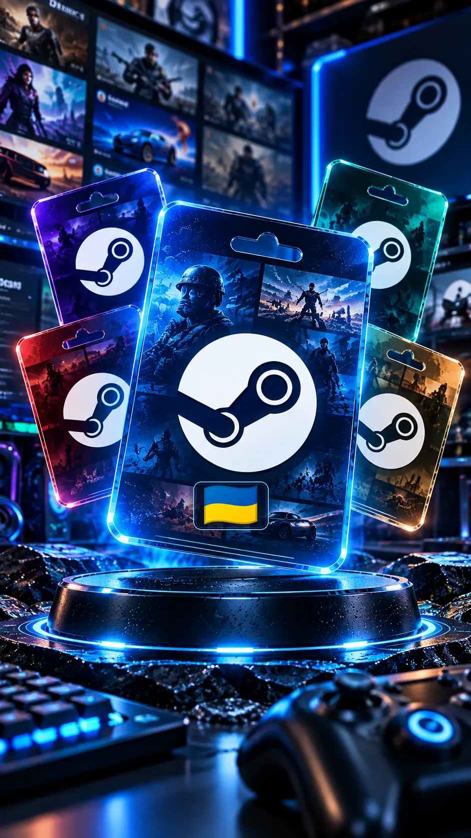 گیفت کارت استیم والت اوکراین Steam Wallet - تصویر اصلی محصول