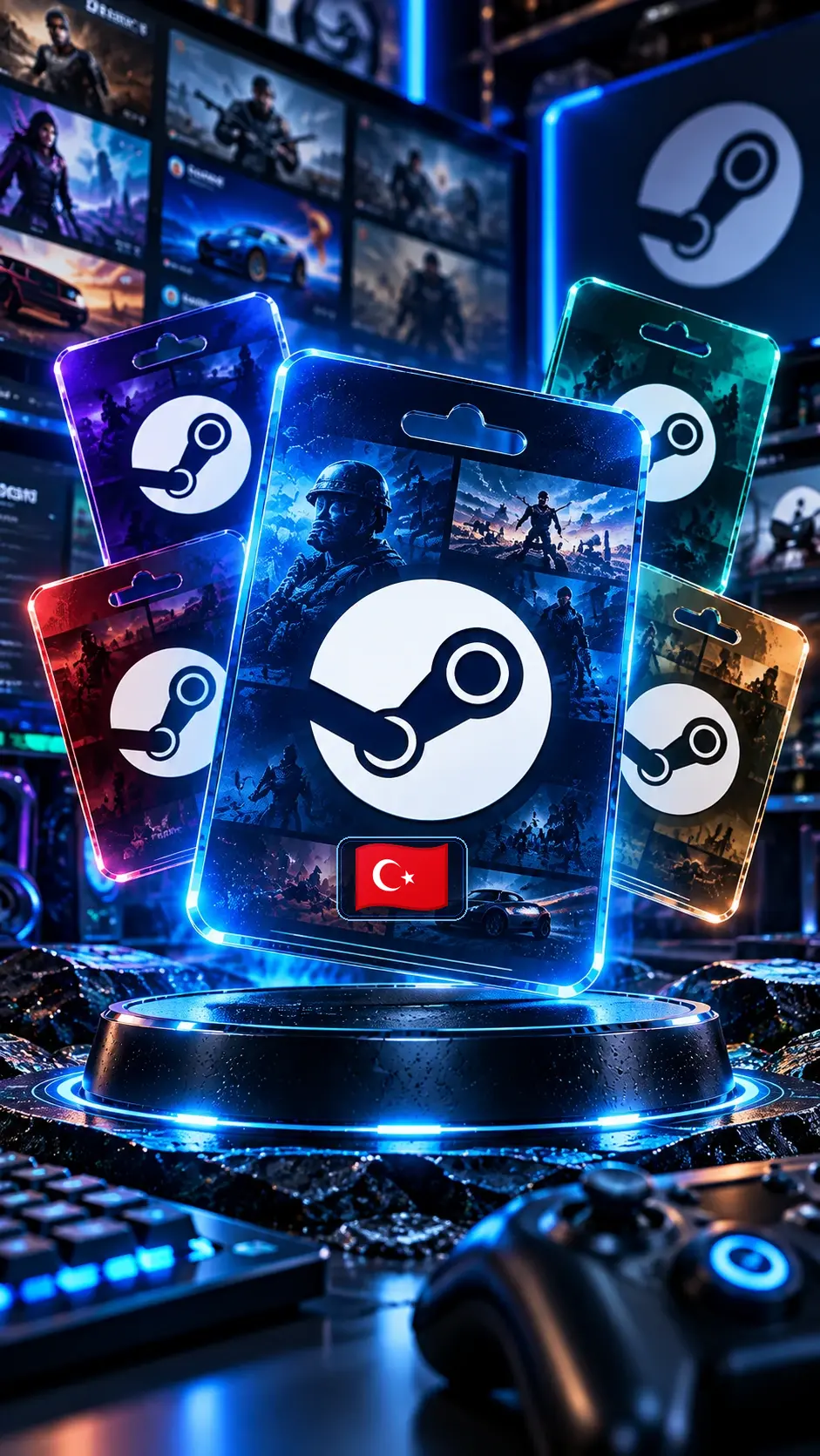 گیفت کارت استیم والت ترکیه Steam Wallet - تصویر اصلی محصول